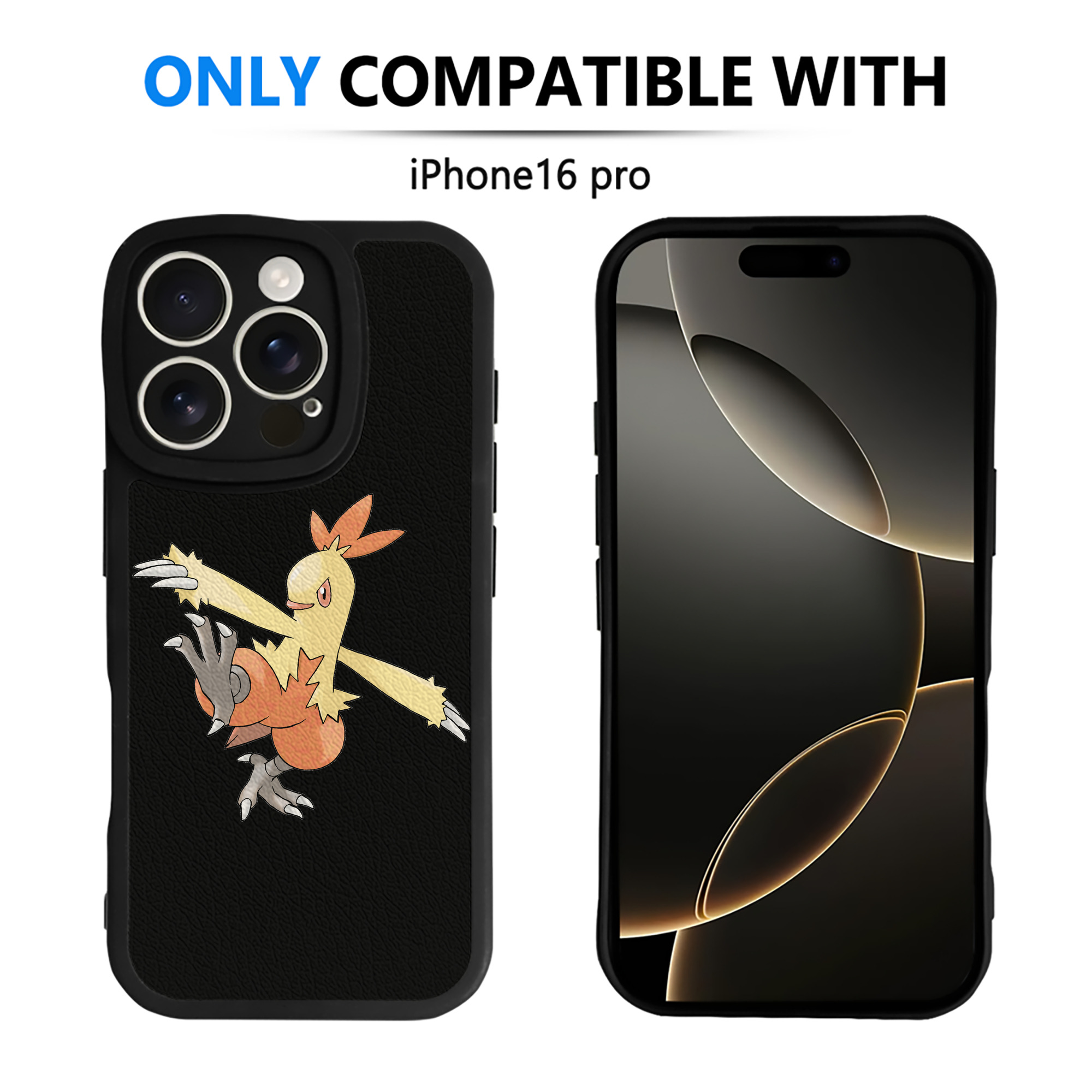 （画像用） ポケットモンスター Pokémon 【iPhone 16シリーズ対応】シリコンスマホケース（レザー調） 材質：シリコン